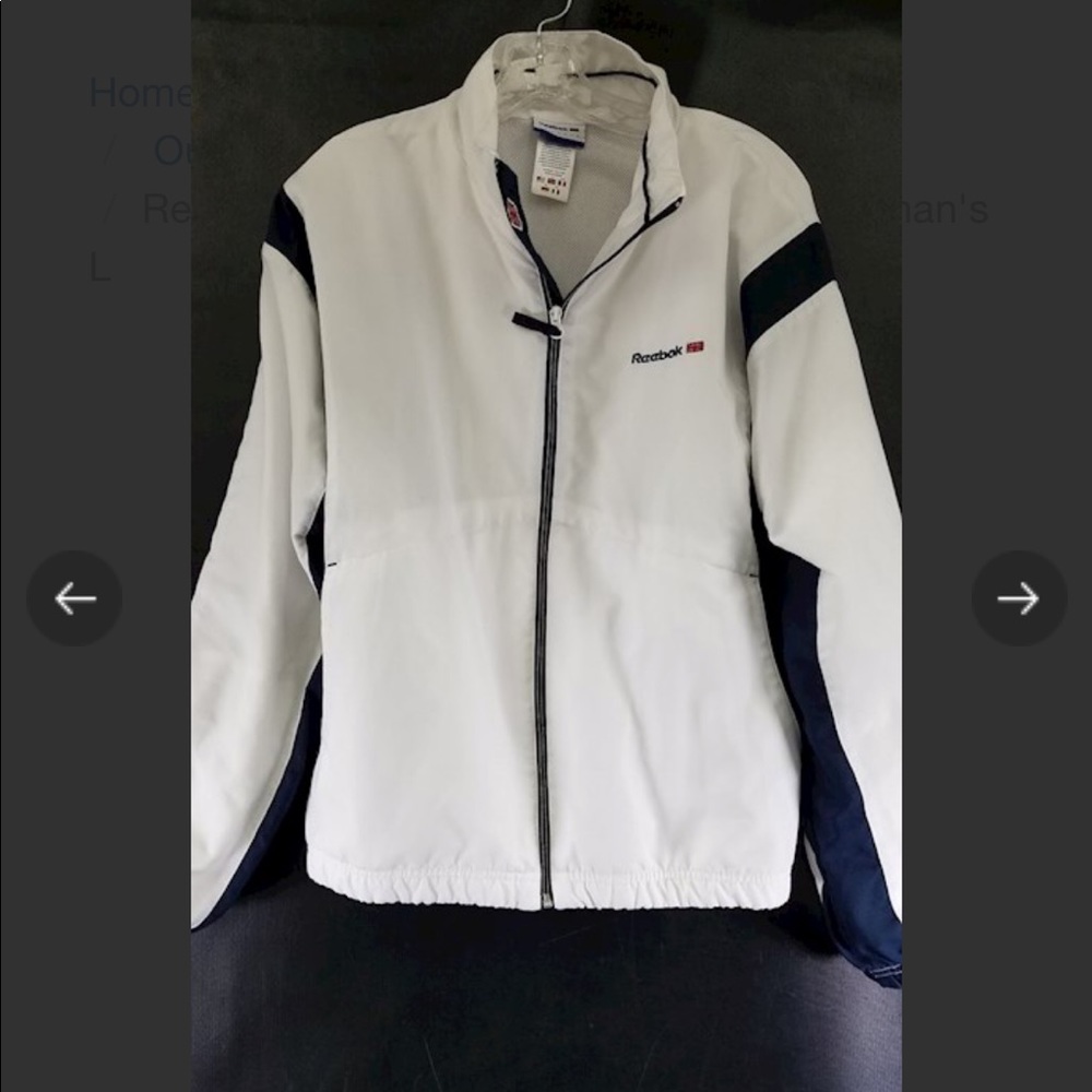 Reebok Light Jacket Blue/white Size Woman's L